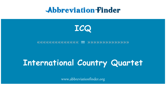 ICQ: International Country Quartet