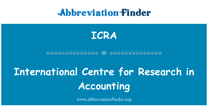 ICRA: Sant entènasyonal pou rechèch nan kontab
