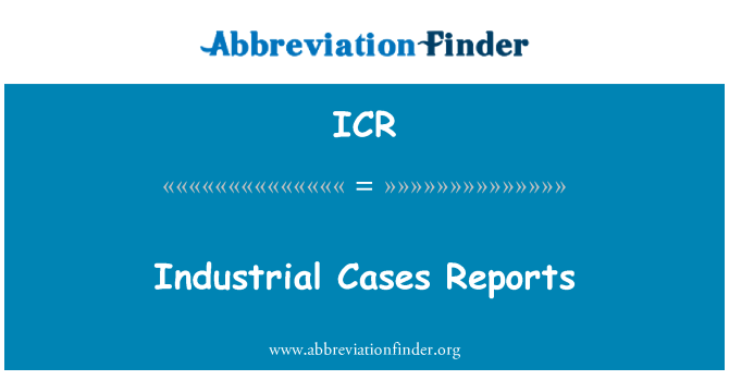 ICR: 산업 사례 보고서