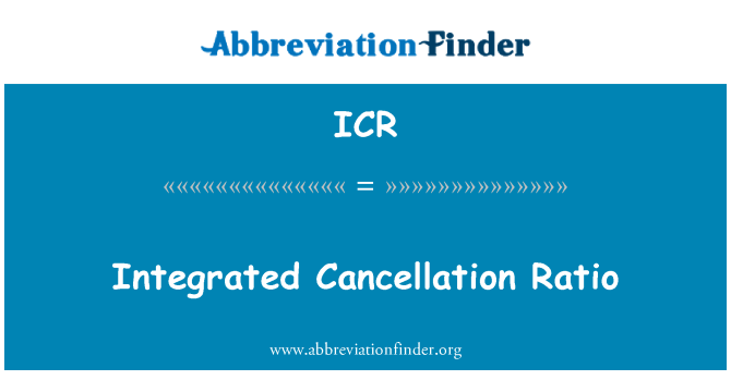 ICR: Rapporto integrato di cancellazione