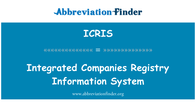 ICRIS: Integrētu uzņēmumu reģistra informācijas sistēma