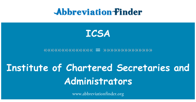 ICSA: Enstiti sekretè fwete yo ak administratè