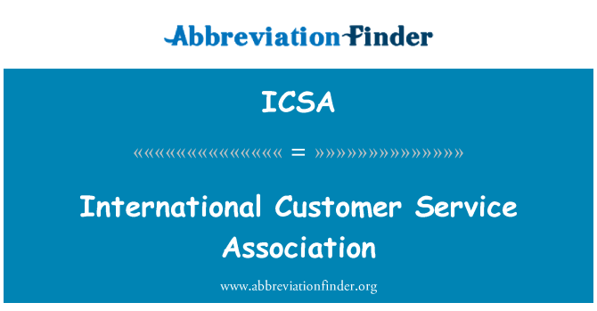 ICSA: International Customer Service Association