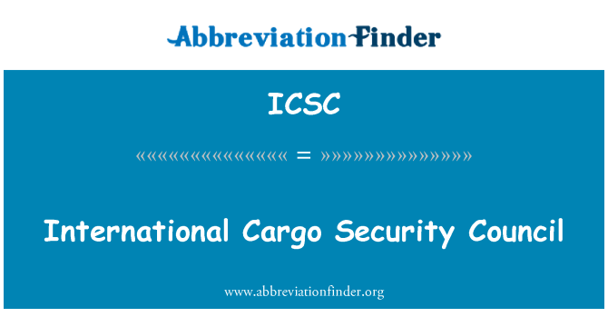 ICSC: Konsèy sekirite entènasyonal kago