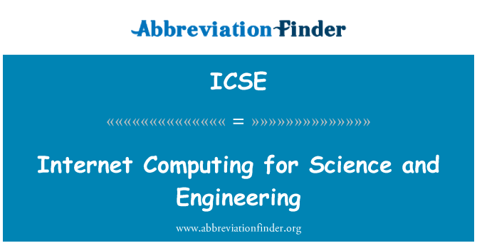 ICSE: Internet Computing para ciencia e ingeniería