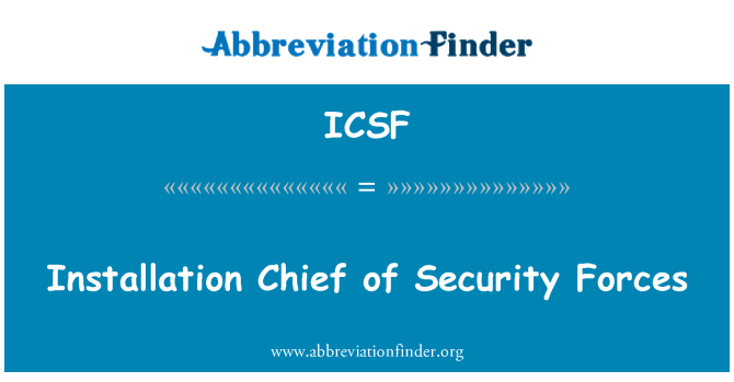 ICSF: Εγκατάσταση προ! ιστάμενο των δυνάμεων ασφαλείας