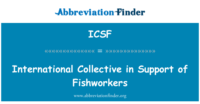 ICSF: Collectif international d'appui aux pêcheurs