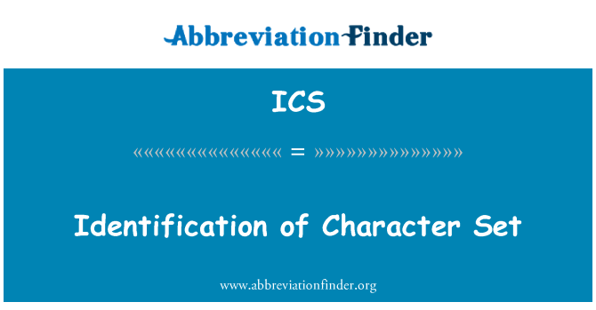 ICS: 字元集的標識