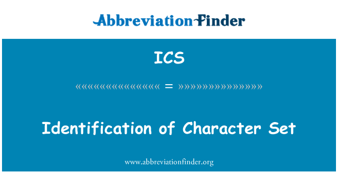 ICS: Identifikasi Set karakter