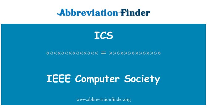 ICS: IEEE Computer Society