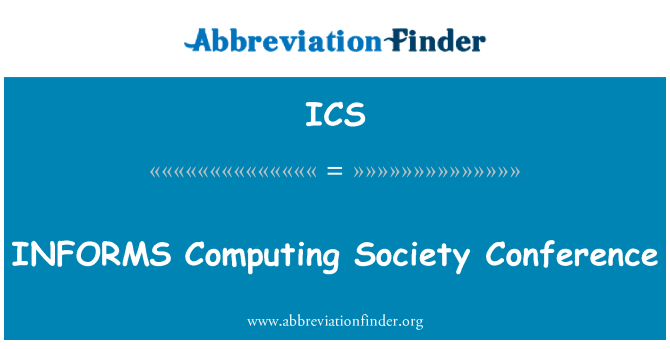ICS: INFORMA a Conferencia de la sociedad de computación