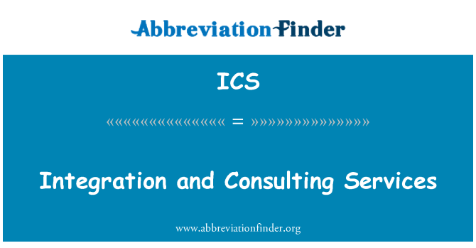 ICS: Integration and Consulting Services