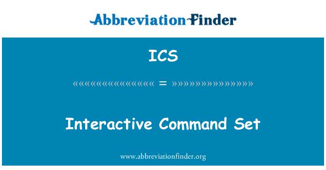 ICS: Ensemble de commandes interactive