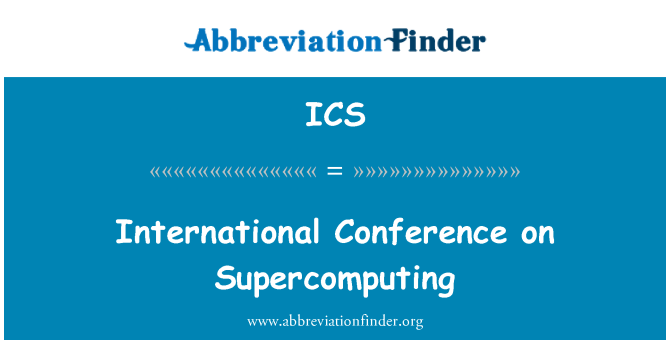 ICS: Congrés Internacional de supercomputació