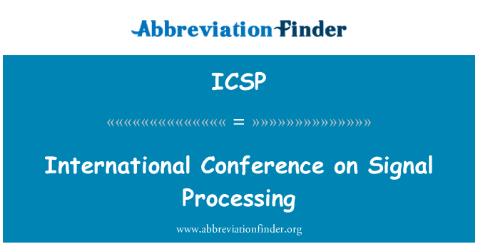 ICSP: Konferans entènasyonal sou siyal otomatik