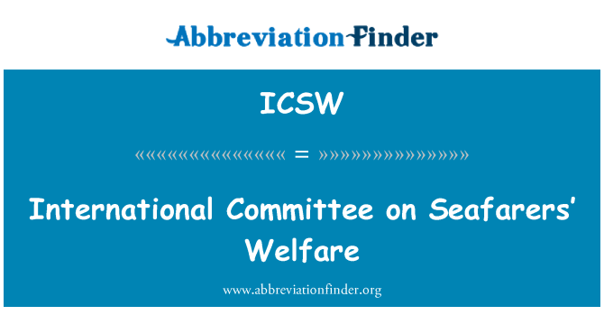 ICSW: 船員福祉に関する国際委員会