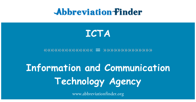ICTA: Bilgi ve iletişim teknoloji ajansı