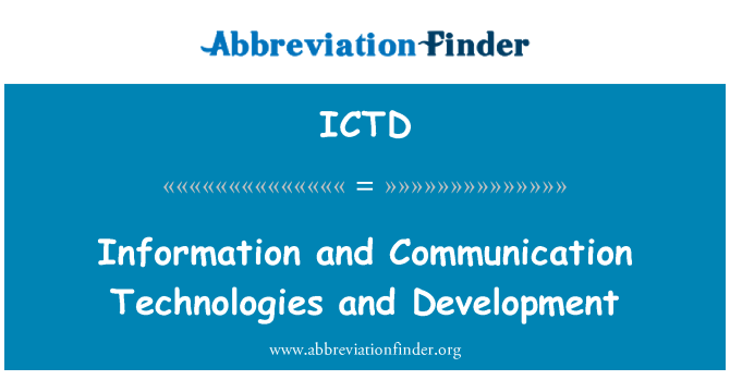 ICTD: Informations- und Kommunikationstechnologien und Entwicklung