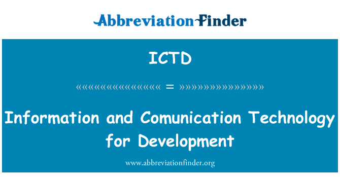 ICTD: Information und Kommunikation-Technologie für die Entwicklung