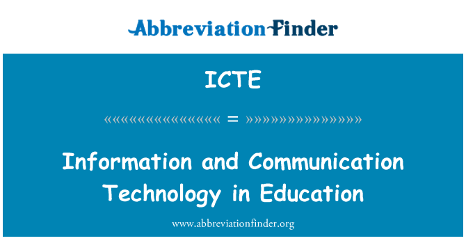 ICTE: Informācijas un komunikācijas tehnoloģiju izglītības