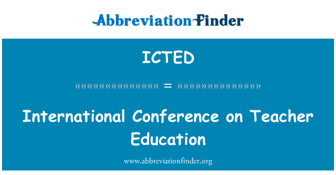 ICTED: Conférence internationale sur la formation des enseignants