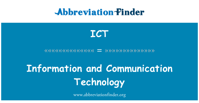 ICT: Enfòmasyon ak teknoloji kominikasyon