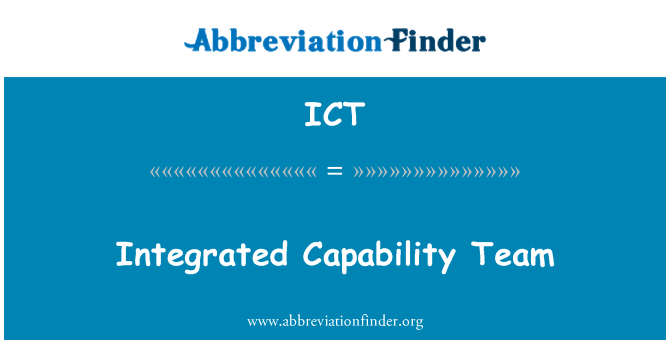 ICT: Integreret kapacitet Team