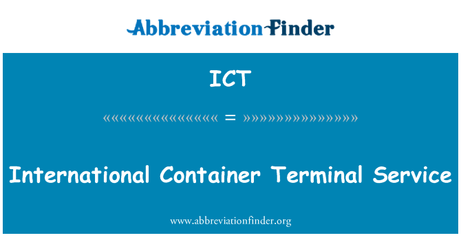 ICT: Internationale Container-Terminal-Dienst