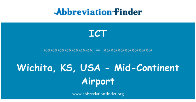 ICT: Wichita, KS, USA - mitten av kontinenten flygplats