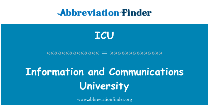 ICU: Informácie a komunikácie univerzity