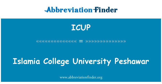 ICUP: Islamia College Uniwersytetu w Peszawarze