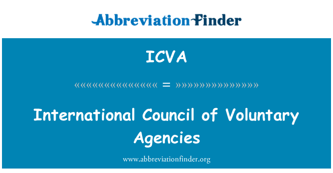 ICVA: Mednarodni svet prostovoljno agencij