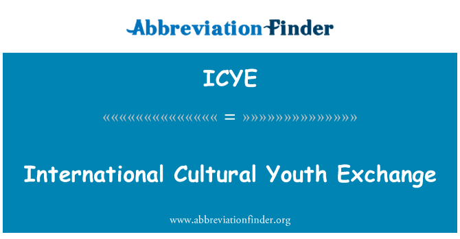 ICYE: International Cultural Youth Exchange