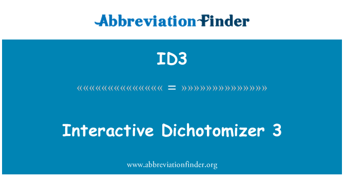 ID3: Interaktiivne Dichotomizer 3