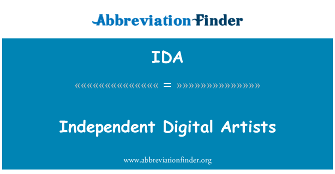 IDA: الفنانين الرقمية المستقلة