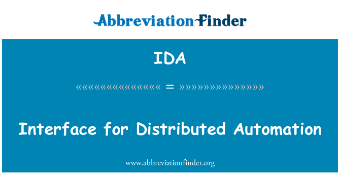 IDA: Інтерфейс для розподілених автоматизації