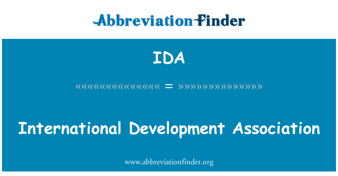 IDA: Association internationale de développement