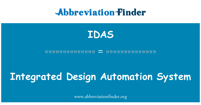 IDAS: Tümleşik Tasarım otomasyon sistemi