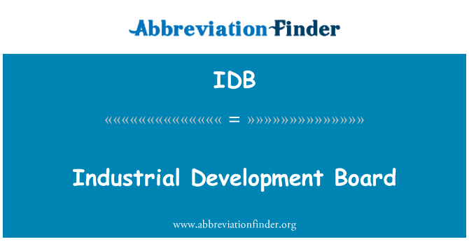 IDB: Industrijski razvoj krovu