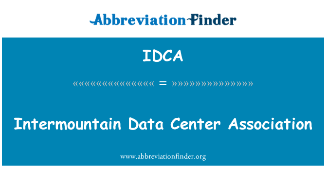 IDCA: Intermountain データ センター協会