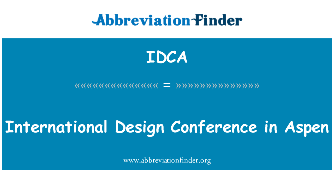 IDCA: International Design Conference in Aspen