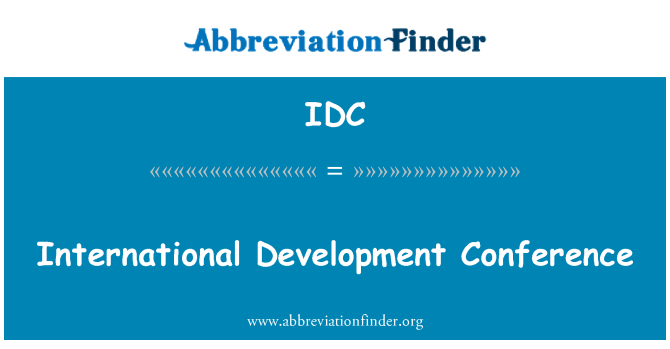 IDC: Persidangan Antarabangsa pembangunan