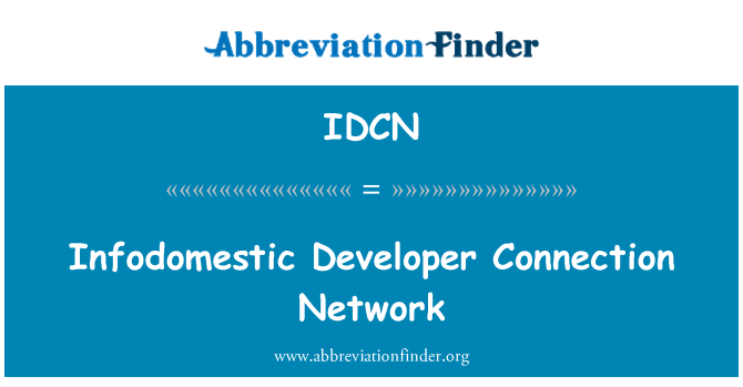 IDCN: Infodomestic Developer Connection Network