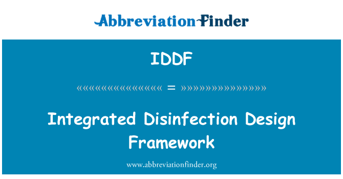 IDDF: Integrerad desinfektion Design ram