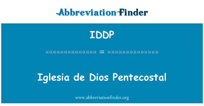 IDDP: Pentecostal Iglesia de Dios