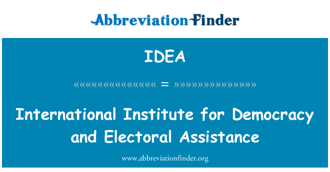 IDEA: Istitut internazzjonali għad-demokrazija u l-assistenza Elettorali