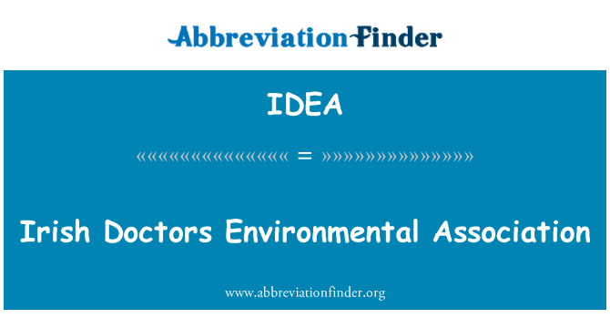 IDEA: Irish Doctors Environmental Association