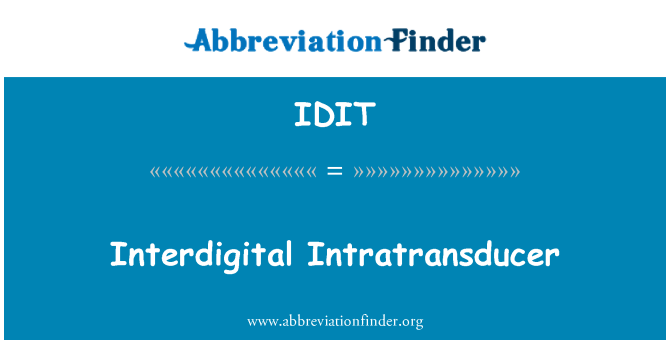 IDIT: Interdigital Intratransducer