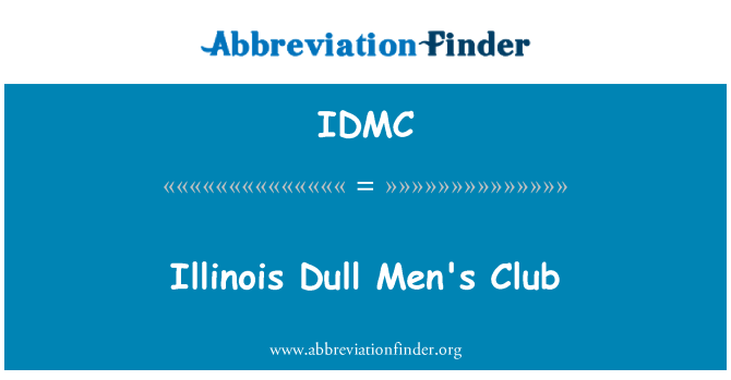 IDMC: Illinois nudné pro muže
