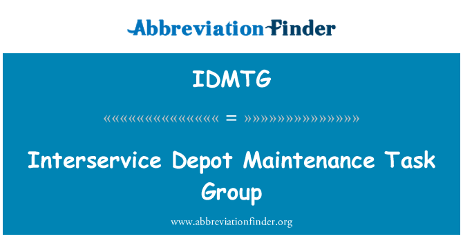 IDMTG: Skupina úloh údržby Interservice Depot